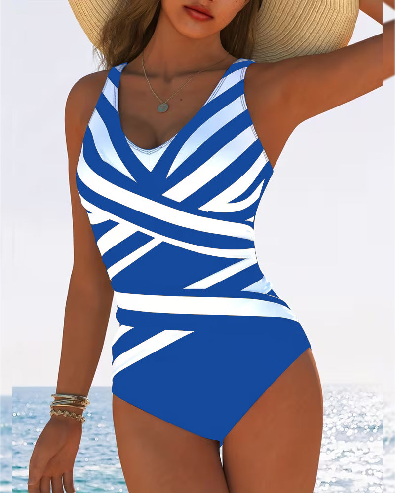 Florence | Striped One-Piece Swimsuit 8