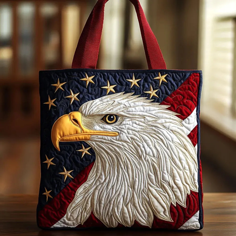 Freedom Eagle | Handmade Quilted Tote 0