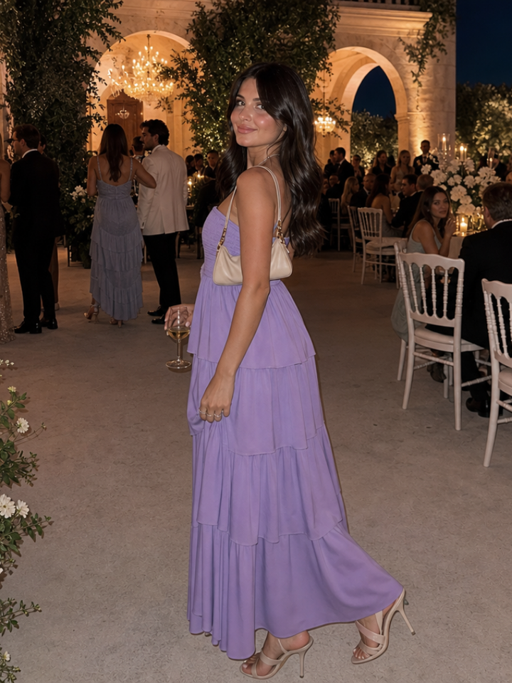 Gemma | Strapless Smocked Bodice Midi Dress 5
