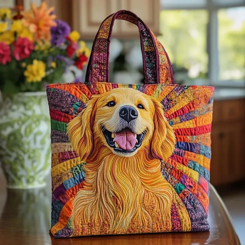 Golden Companion | Handmade Quilted Tote 0