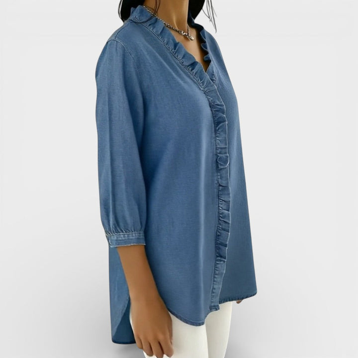 Heather | Elegant Ruffled Blouse 1