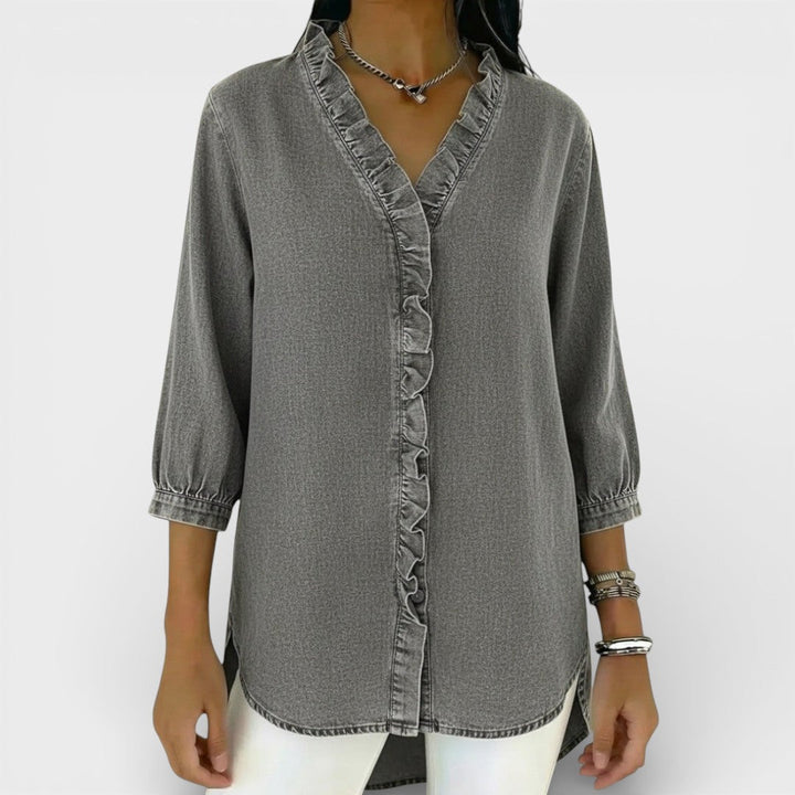 Heather | Elegant Ruffled Blouse 8