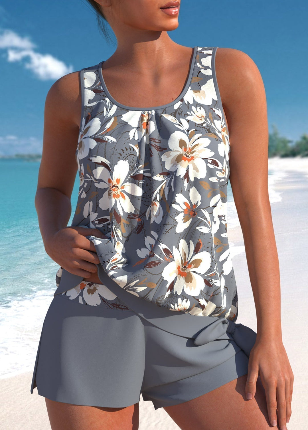 Helena | Stylish Floral Tankini Set Women 4