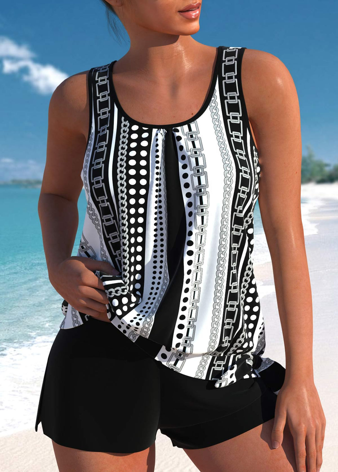 Helena | Stylish Floral Tankini Set Women 6