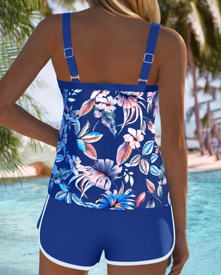 Imke | U-Neck Sleeveless Printed Tankini 7