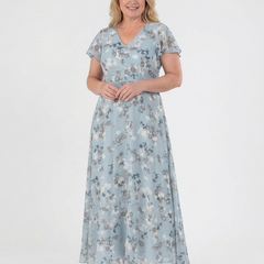Ismeria | Floral Chiffon Maxi Dress 1