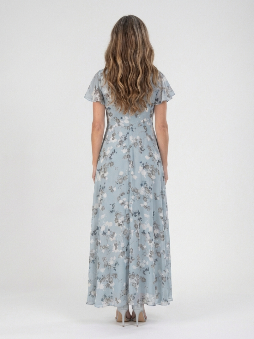 Ismeria | Floral Chiffon Maxi Dress 2