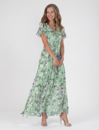Ismeria | Floral Chiffon Maxi Dress 3