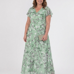 Ismeria | Floral Chiffon Maxi Dress 4