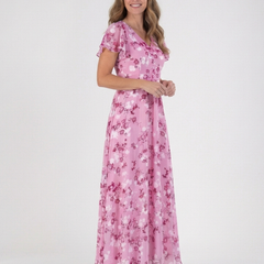 Ismeria | Floral Chiffon Maxi Dress 5