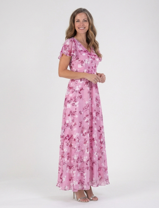 Ismeria | Floral Chiffon Maxi Dress 5