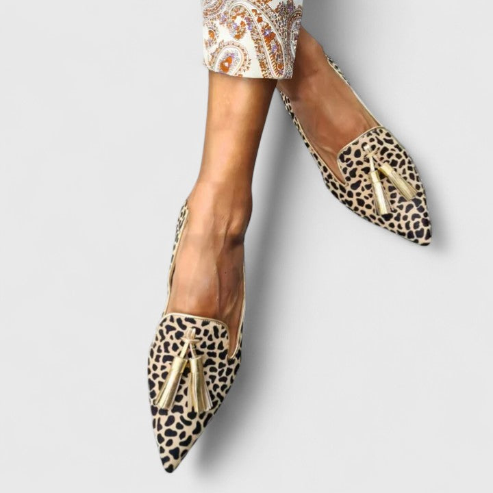 Jheanna Loafers for Women | Leopard Print, Cushioned Comfort 1