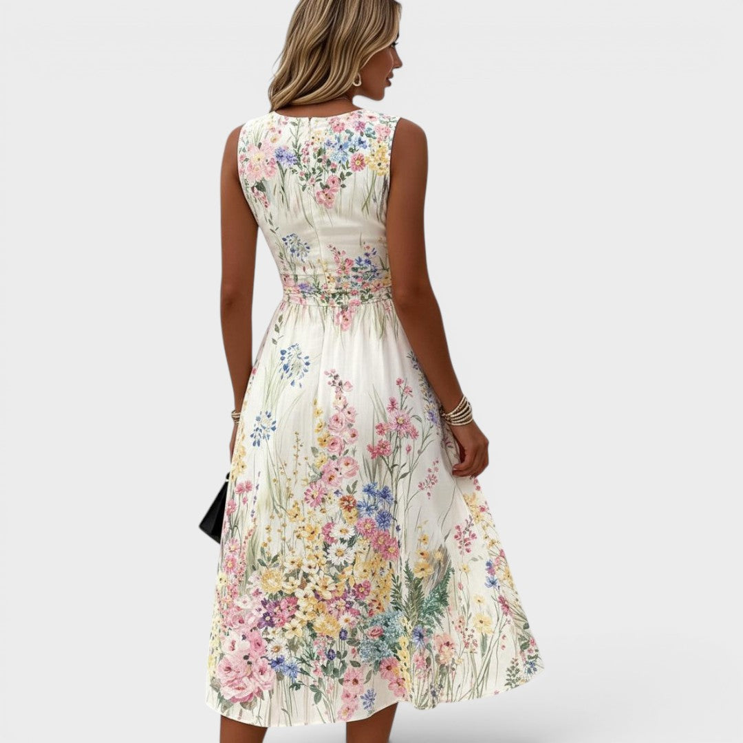 Kimberly - Sleeveless Floral Midi Dress 3