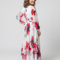 Lillian | Floral Long Sleeve Wrap Maxi Dress 2
