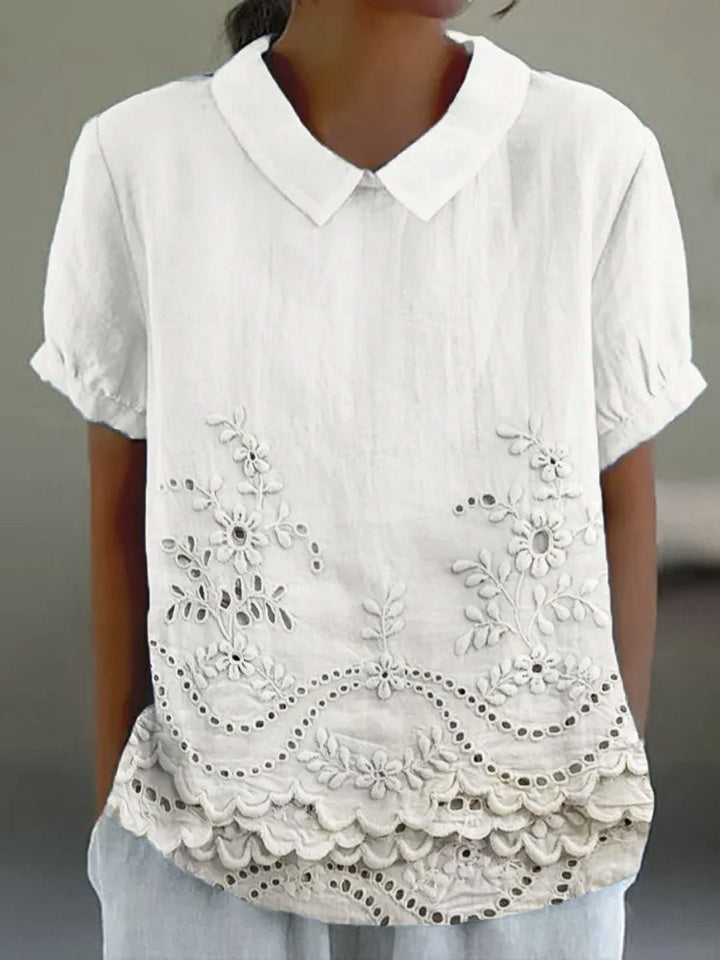 Lily | Floral Embroidered Shirt 1