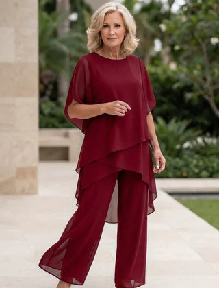 Linda | Suit with draped palazzo pants 10