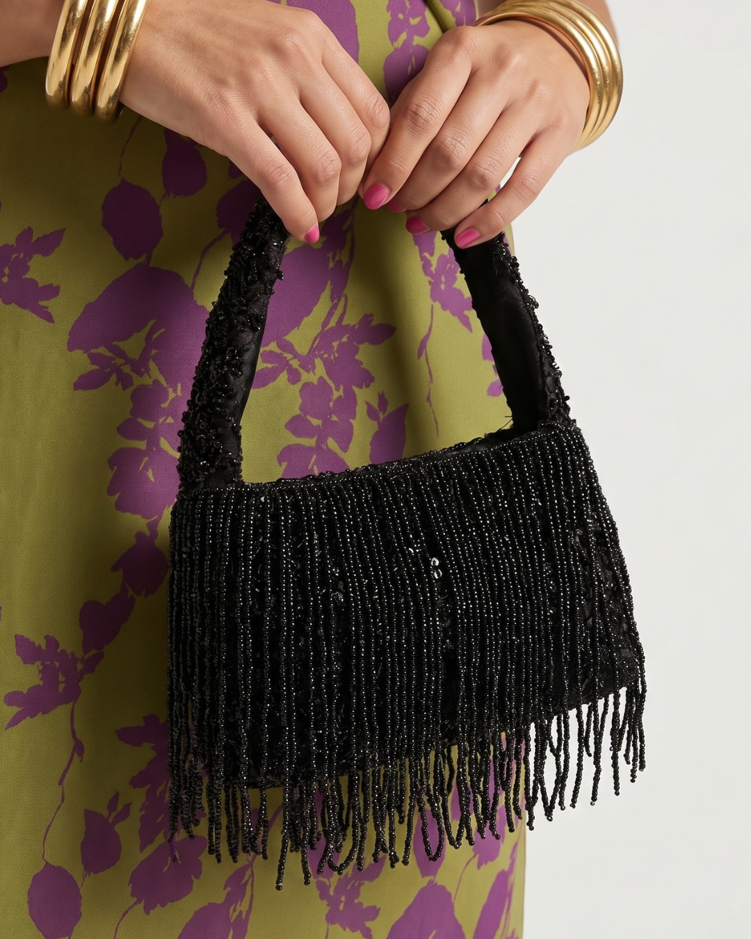 Linnea | Beaded Fringe Evening Handbag 2