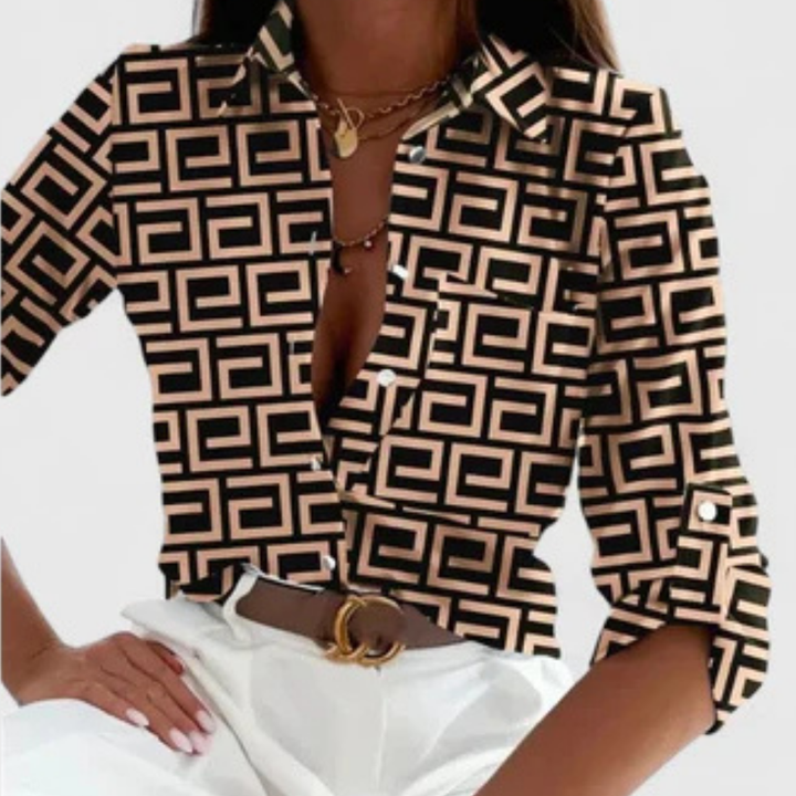 Lisette | Elegant Long Sleeve Blouse 0