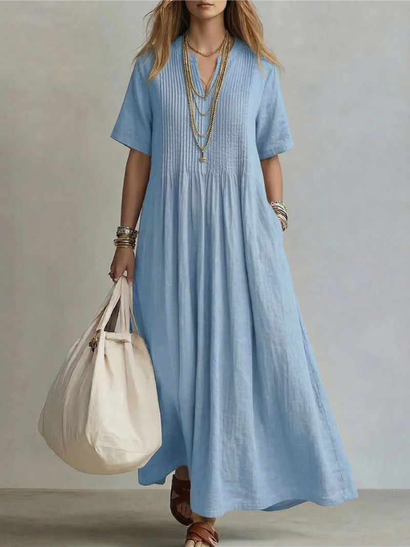 Livia Pintuck Maxi Dress 2