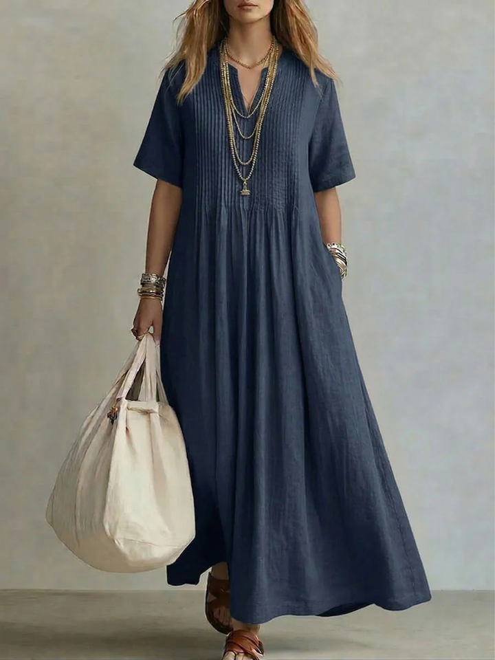 Livia Pintuck Maxi Dress 4