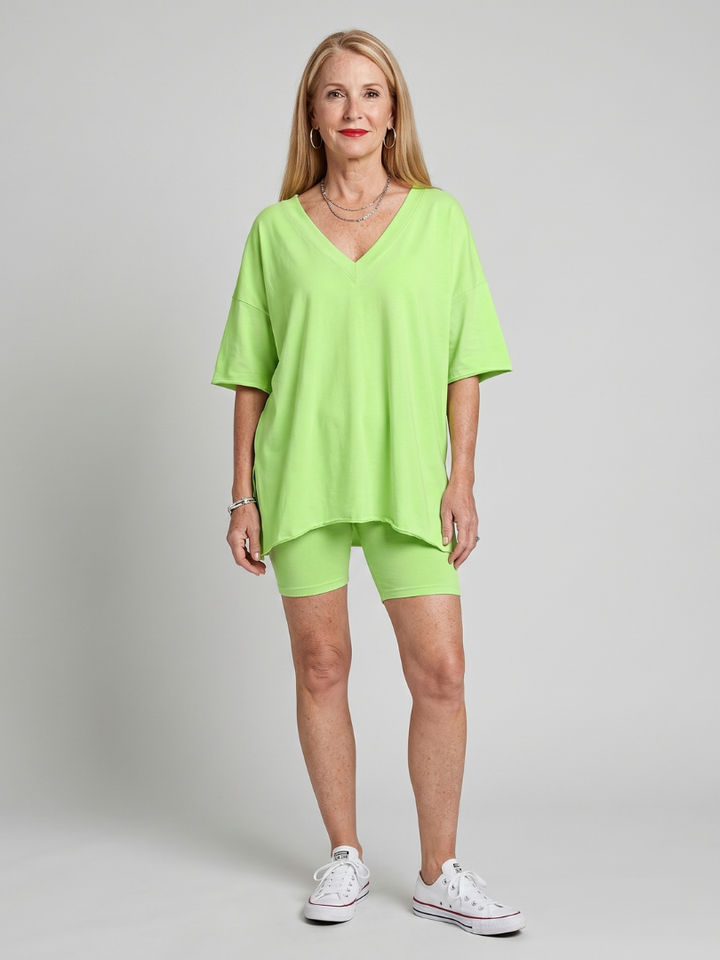 Lucinda | V Neck Top And Shorts Relaxed Fit Set 3