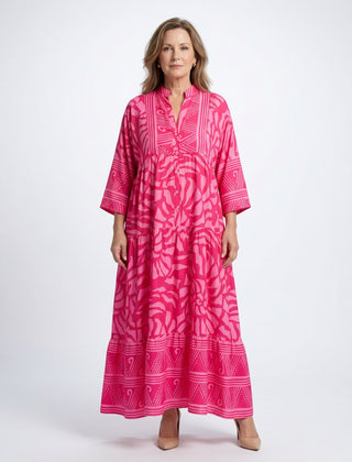 Marielle | Button Front Midi Dress 0