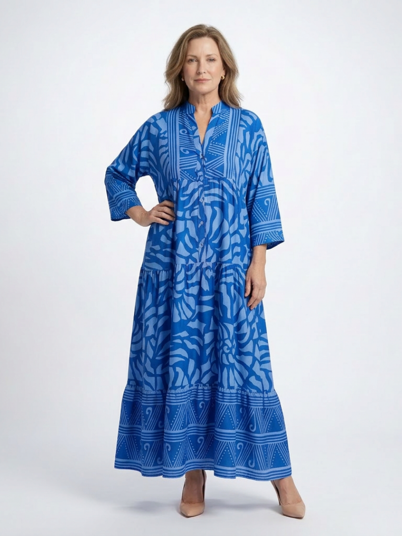 Marielle | Button Front Midi Dress 3