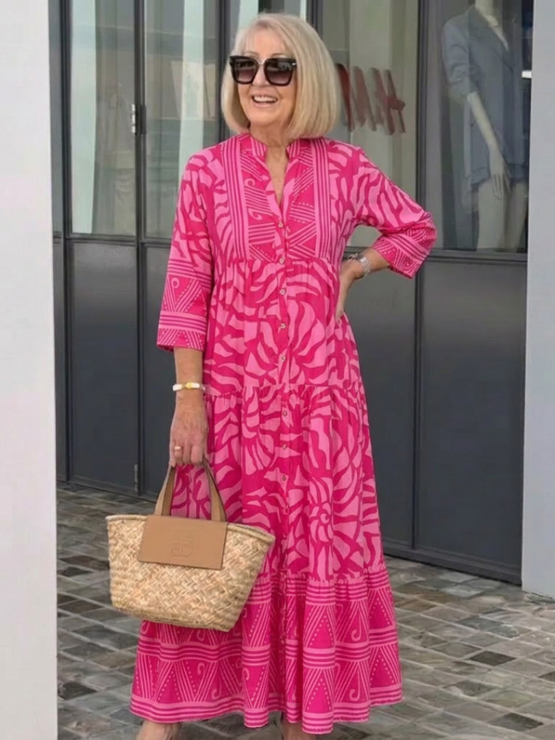 Marielle | Button Front Midi Dress 7