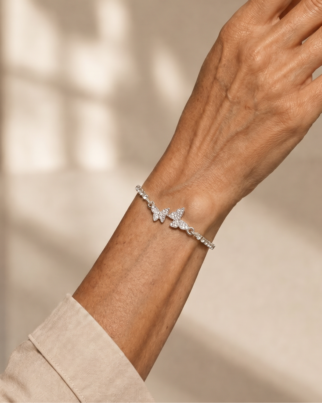 Mariposa | Butterfly Crystal Tennis Bracelet 0