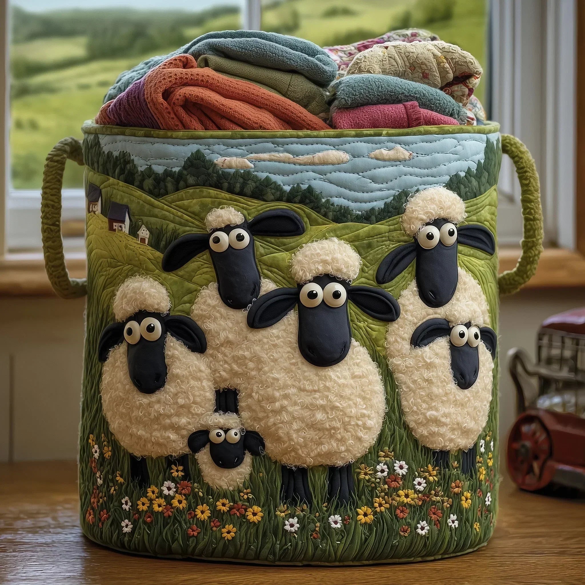 Marta | Hand-Quilted Basket 0