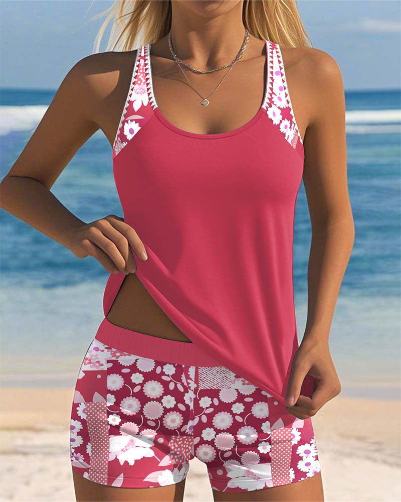 Matilda | Flower Print Swimsuit Set 8