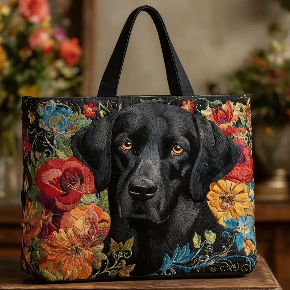 Midnight Bloom Companion | Handmade Quilted Tote 0