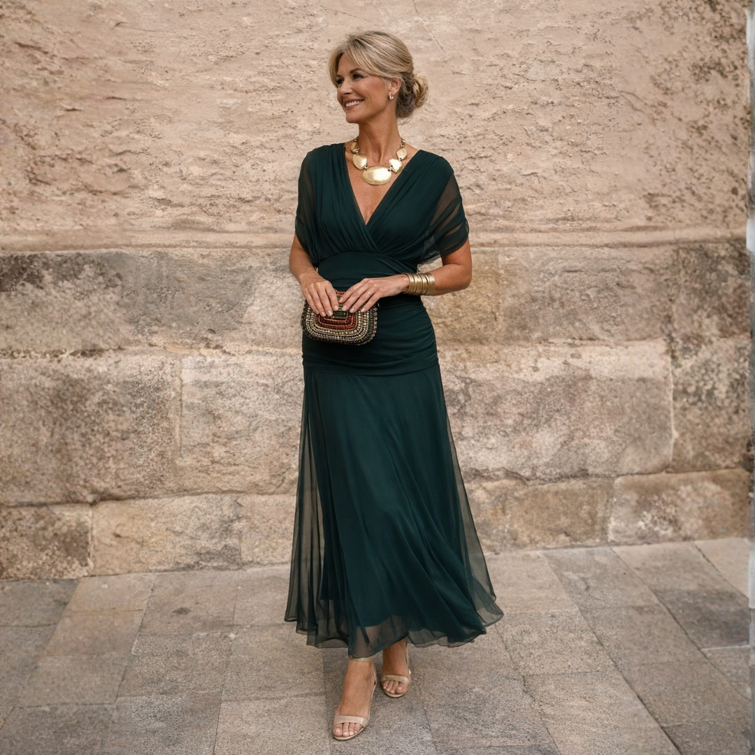 Mikaela | Off Shoulder Maxi Dress 0