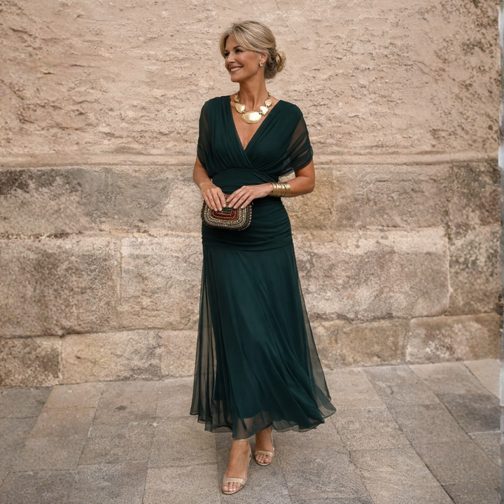 Mikaela | Off Shoulder Maxi Dress 0