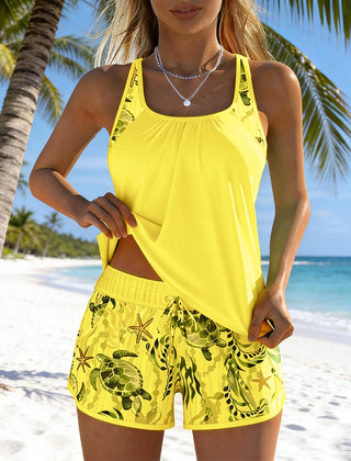 Millie | Elegant Ocean Print Tankini 9