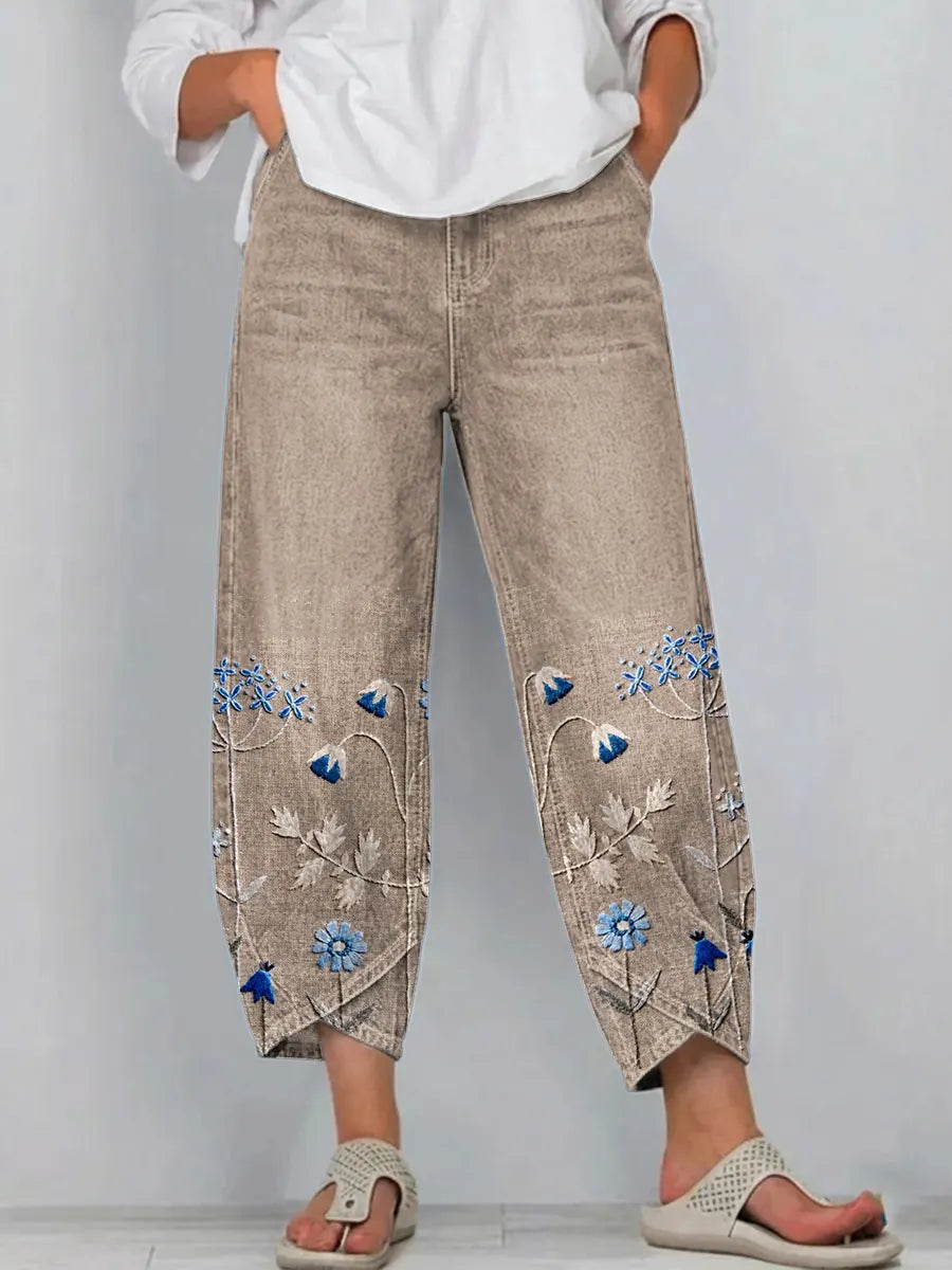 Mirabelle Denim Comfort Trousers 0
