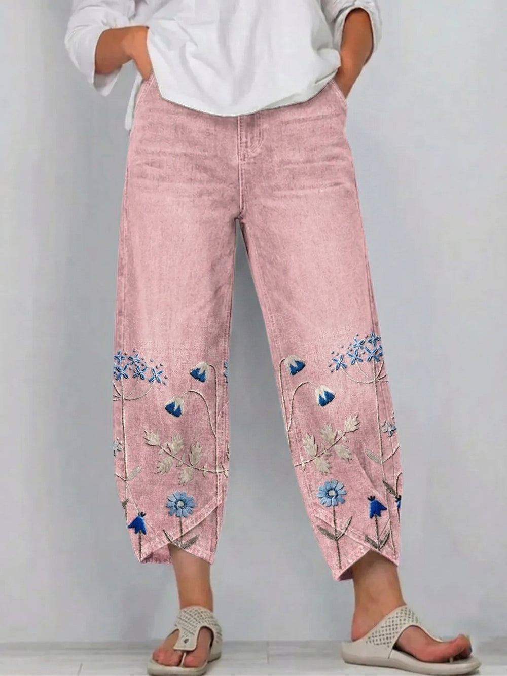 Mirabelle Denim Comfort Trousers 1