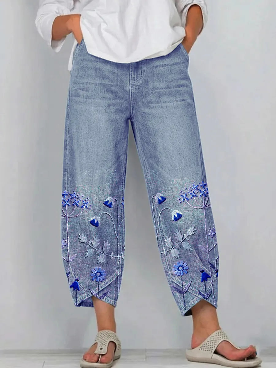 Mirabelle Denim Comfort Trousers 3