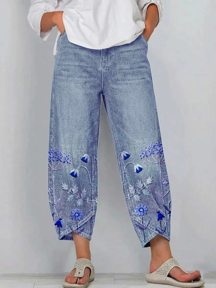 Mirabelle Denim Comfort Trousers 3