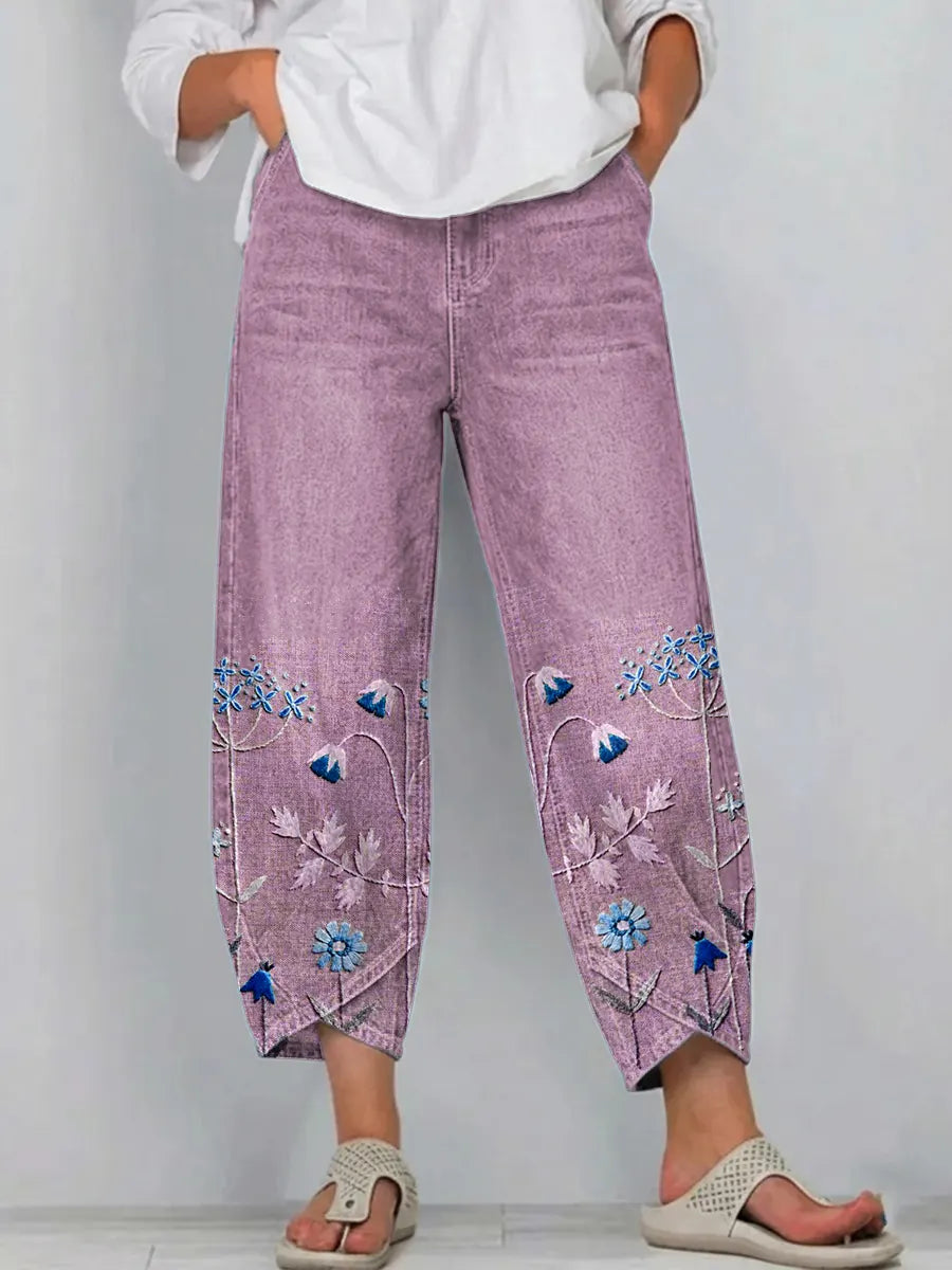 Mirabelle Denim Comfort Trousers 5