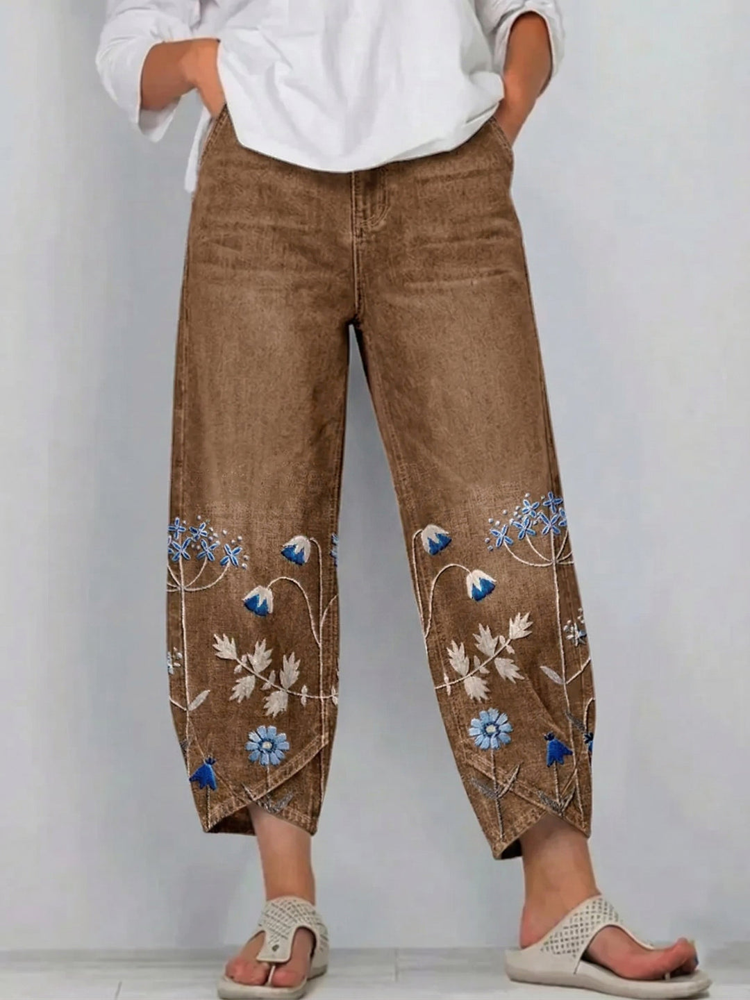 Mirabelle Denim Comfort Trousers 6