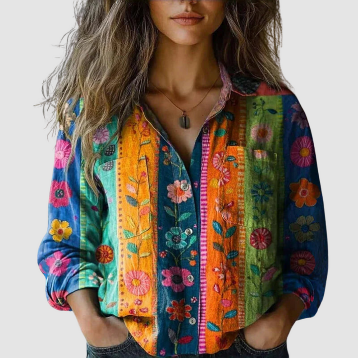 Morena | Vintage Printed Blouse 3