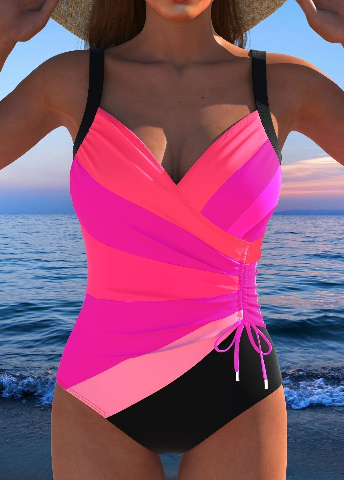 Natalie | Colourful Print Swimsuit 4