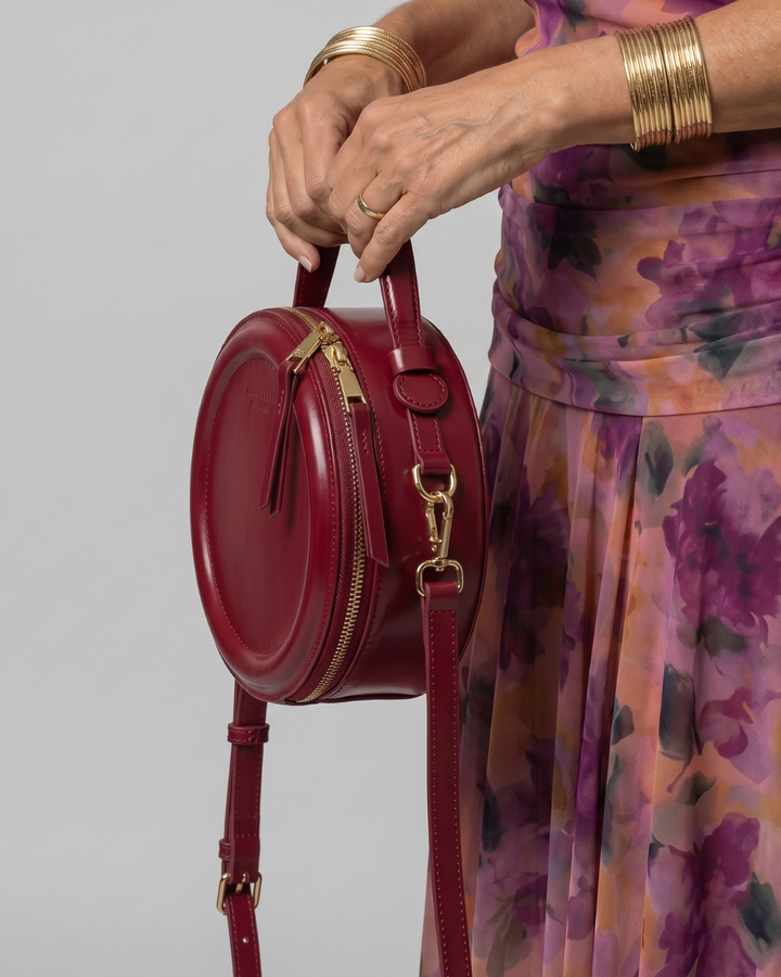 Oriana | Round Zip Crossbody Shoulder Bag 2