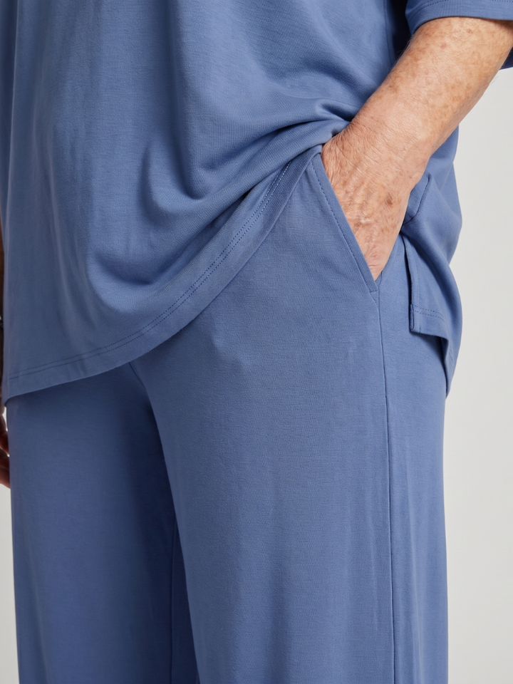 Ramse | Short Sleeve Oversized Top And Wide Leg Pants Set 2