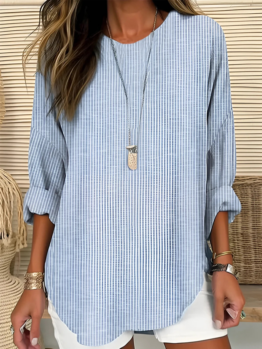 Rhea | Trendy Striped Blouse 0