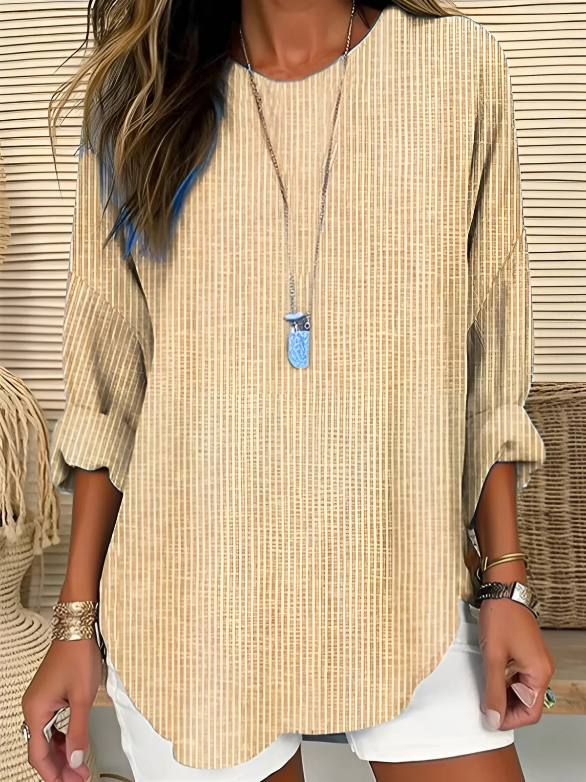 Rhea | Trendy Striped Blouse 1