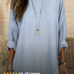 Rhea | Trendy Striped Blouse 2
