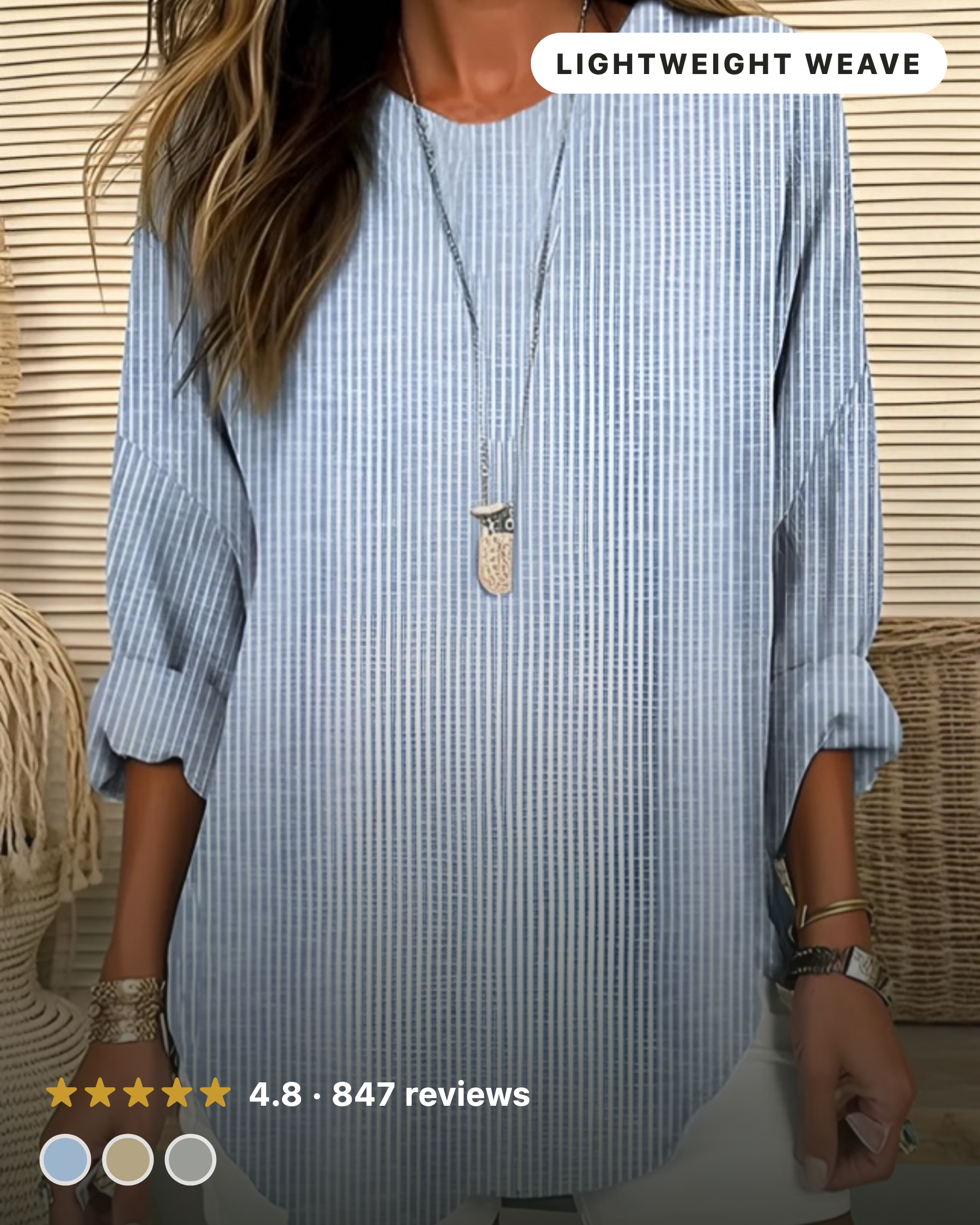 Rhea | Trendy Striped Blouse 2