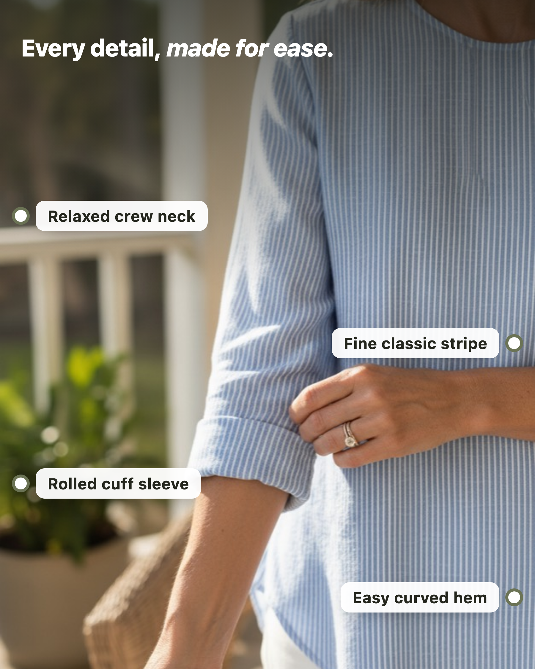 Rhea | Trendy Striped Blouse 8
